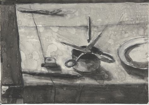 Untitled Scissors On Cup Richard Diebenkorn 1964 Ink Gouache