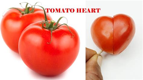 Heart Shaped Tomatoes Vegetable Carving Easy Decorative Tomato