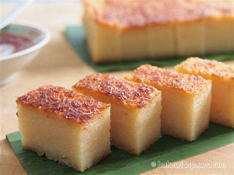 Kuih Bingka Ubi Kayu Baked Tapioca Cake Bake With Paws