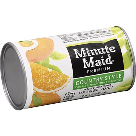 Minute Maid Country Style Orange Juice Frozen Concentrate Juices