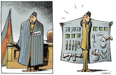 Karzai Toujours Président Afghan Globecartoon Political Cartoons