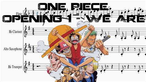 Partitura One Piece Opening 1 We Are Youtube