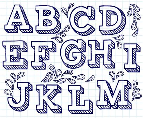 Browse by alphabetical listing, by style, by author or by popularity. 19 Cool Easy Fonts To Draw By Hand Alphabet | Hand ...