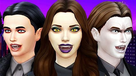 The Sims 4 Urban Vampires Create A Sim Youtube