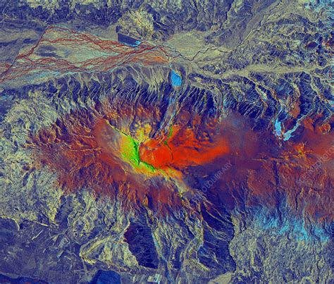 Eyjafjallajokull Volcano Satellite Image Stock Image C0083308