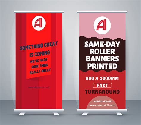 Same Day Roller Banner Printing London From £99 Adana