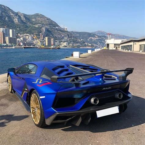 Blu Aegeus Lamborghini Aventador Svj Shows Up In Monaco Causes A Stir