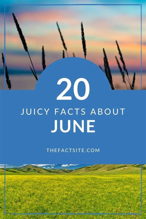 20 Juicy Facts About June The Fact Site Holidays In June Fun Facts