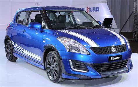 When you first see the swift you'll love the sleek, distinctive design — and when you step inside and start the engine you'll really love the feeling. Suzuki Swift RR2 Limited edition front three quarter ...