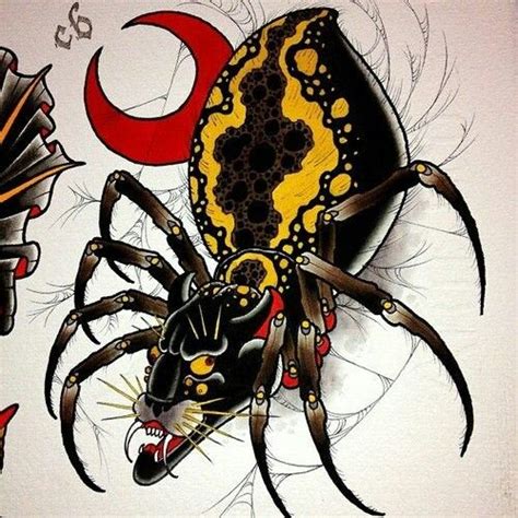 And it should be something special to you. #traditional #tattoo #leopard #spider | Spider tattoo ...