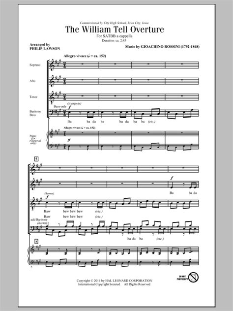 William Tell Overture Flute Solo - The William Tell Overture | Sheet Music Direct