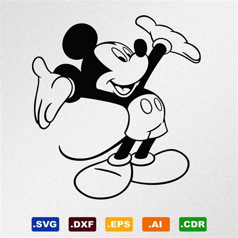 Mickey Mouse Svg File Free Gary Poste