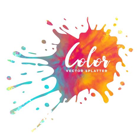 Premium Vector Colorful Watercolor Splash Background