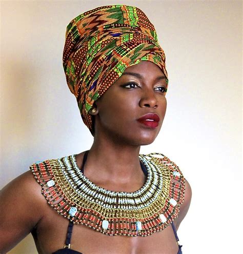 Heritage Head Wrap Head Wraps African Head Wraps Beautiful Black Women