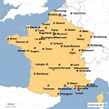 Frankreich Karte Städte | Karte