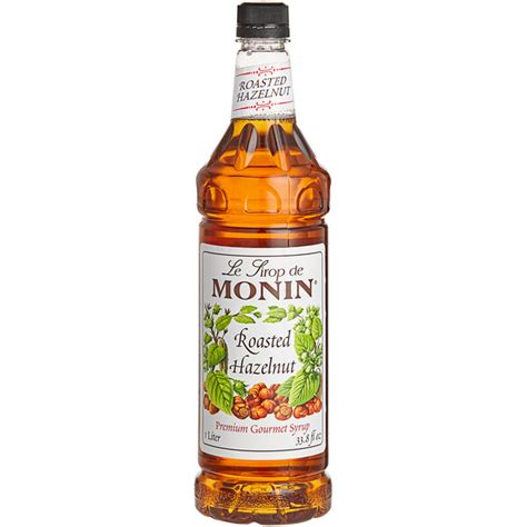 Monin Liter Premium Roasted Hazelnut Flavoring Syrup