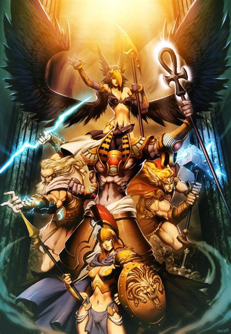 Gods Myth By Genzoman Reunion Of Some Of The Gods In The Game