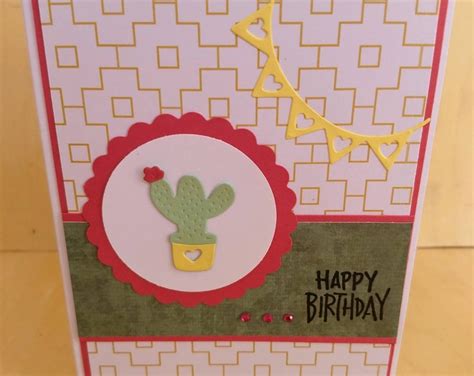 Saguaro Cactus Happy Birthday Greeting Card Etsy