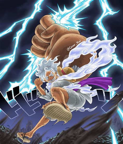 Luffy Gear Thunder By Kiwideleste On Deviantart One Piece Wallpaper Iphone One Peice Anime