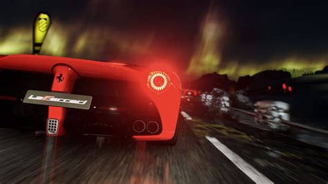 Wallpaper Video Games Night Red Sports Car Ferrari Laferrari