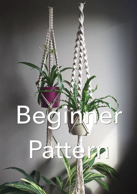 It's a trend that's been resurrected from the 70s and it's even better than before. TRINITY Macramé Pattern BEGINNER//Plant Hanger pdf DIY 4 ...