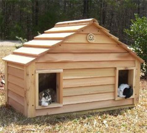 Heated Shelters For Cats Houses For Cats Wooden Insulated Pet