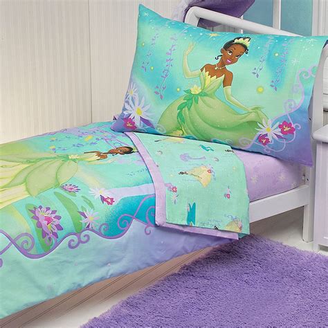 Princess & the frog bedding set. 4pc DISNEY PRINCESS FROG TODDLER BED SET - Tiana Purple ...