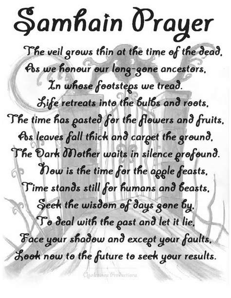 Samhain Prayer Words From Another But My Opalraines Production