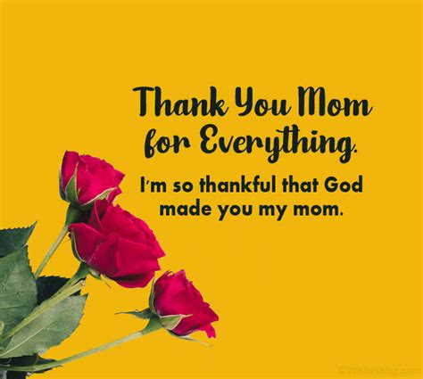 Thank You Messages And Quotes For Mom Wishesmsg