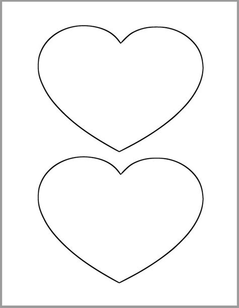 6 Inch Heart Printable Template Large Heart Cutout