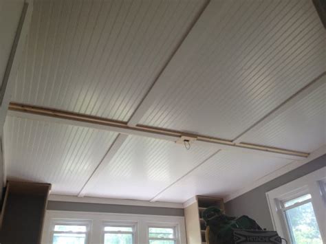 Beadboard is an easy way to diy cover. 8 DIY Projects to Spice Up Your Ceilings - KnockOffDecor.com