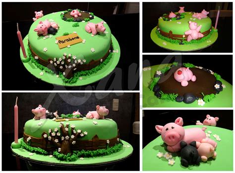 Pig Farm Cake Farm Cake Pig Farming Roll Ups Cinnamon Rolls Pigs
