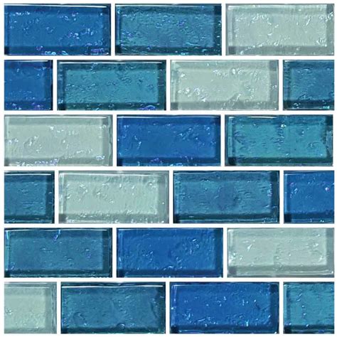 Iridescent Clear Glass Pool Tile Aqua Blend 1 X 2 Glass Pool Tile Glass Pool Pool Tile