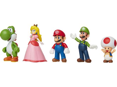 Super Mario Pack 5 Figuras Mario Y Sus Amigos Jakks 400904 Juguetilandia