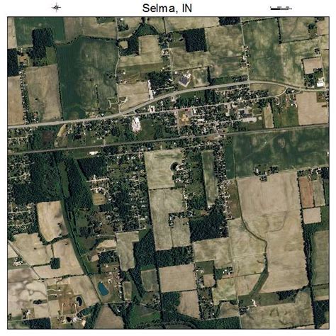 Aerial Photography Map Of Selma In Indiana