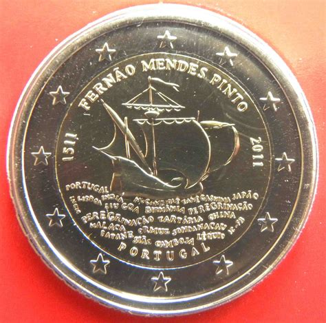 Portugal 2 Euro Coin 500th Anniversary Of The Birth Of Fernao Mendes