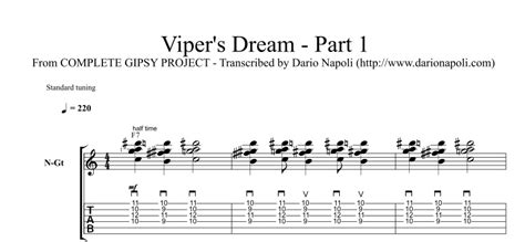 Vipers Dream By Bireli Lagrene Transcription — Djangobooks Forum