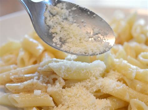 Mini Penne Pasta With Browned Butter And Parmesan Cheese