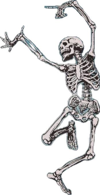 A Drawing Of A Skeleton Dancing