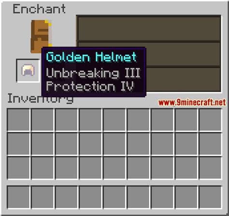 Enchanted Golden Helmet Wiki Guide 9minecraftnet