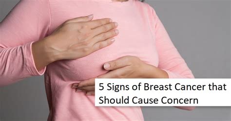 5 Signs Of Breast Cancer Risk Factors Of Breast Cancer