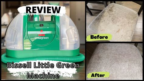 Bissel Little Green Machine Review Cleaning Chair Upholstery Youtube