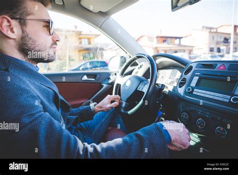 Man Driving Car Hi Res Stock Photography And Images Alamy