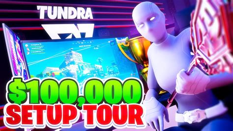 Tundra Fortnites Ultimate Gaming Setup Tour 100000 Youtube
