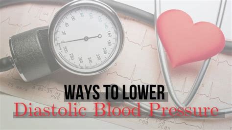 5 Best Ways To Lower Diastolic Blood Pressure