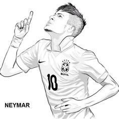 Neymar psg and brasil striker, player coloring page, pages. 14 Ποδόσφαιρο ideas | ποδόσφαιρο, χρωμοσελίδες, ζωγραφική
