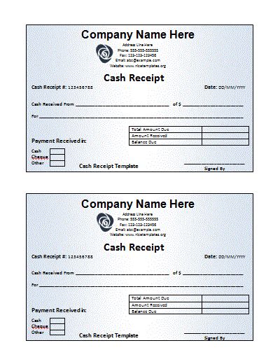Receipt Book Templates 10 Free Printable Word Excel And Pdf Formats