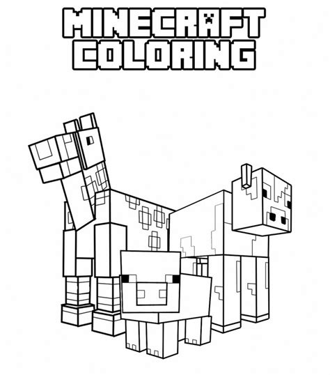 Looking for minecraft coloring pages? Minecraft coloring pages | The Sun Flower Pages