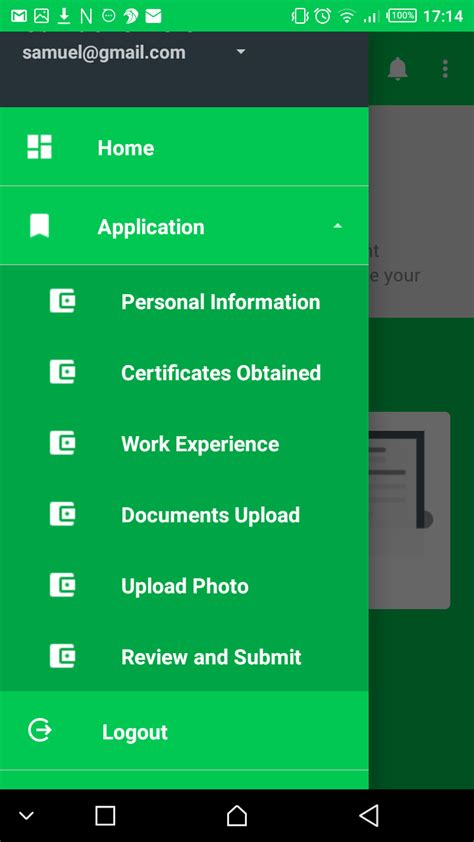 Applicant Dashboard Mynti Mobile App Guide 1