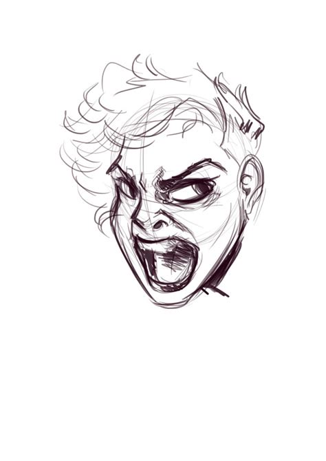 screaming face sketch at explore collection of screaming face sketch